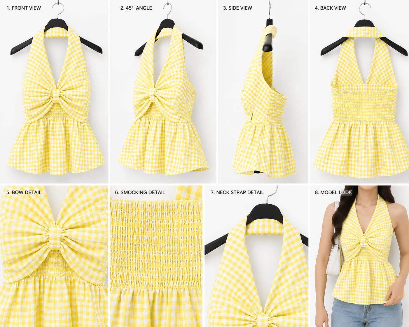 Yellow Halter Neck top