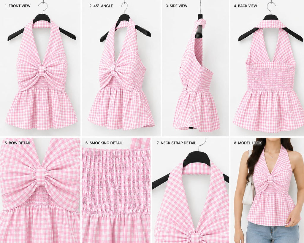 Pink Halter Neck top