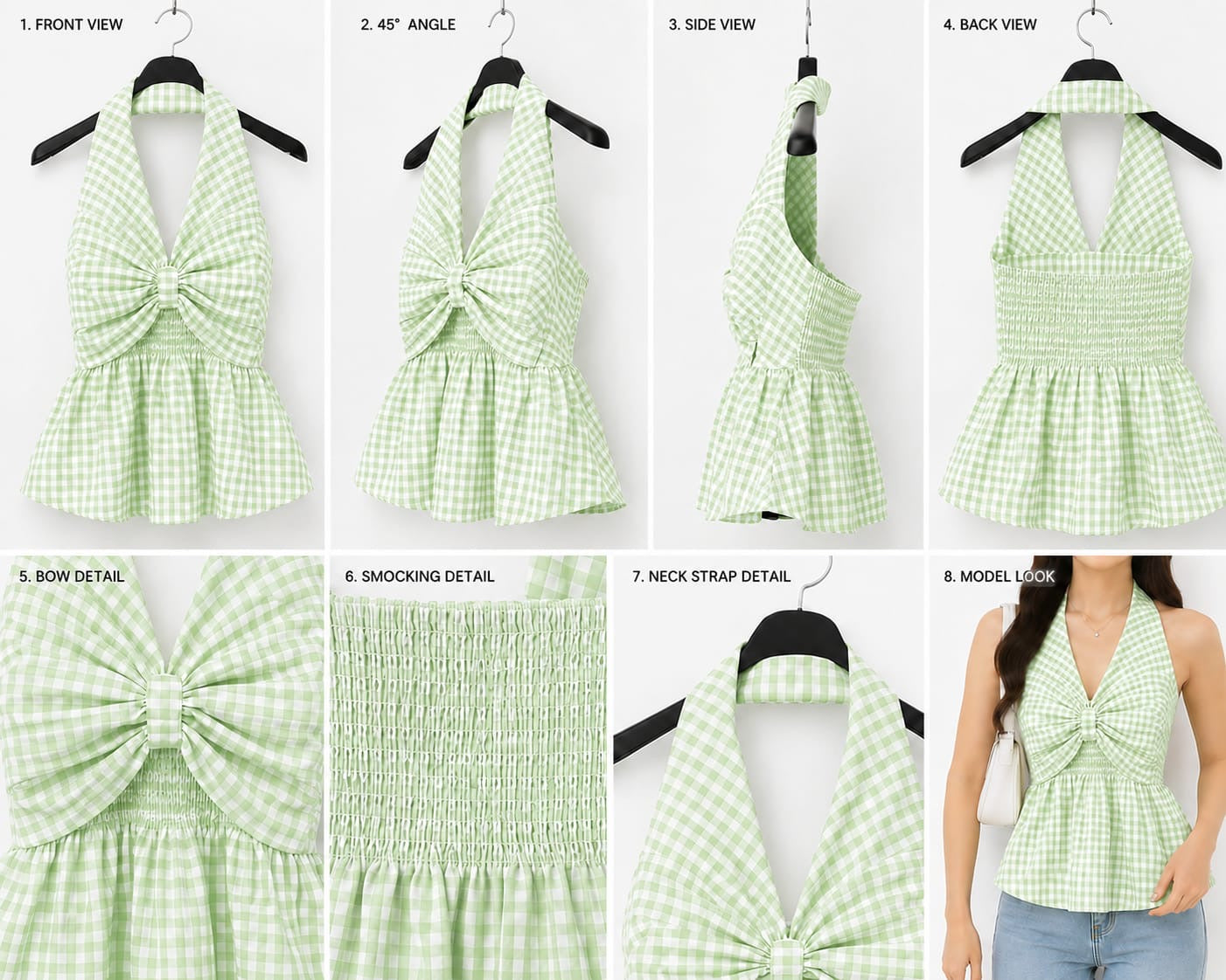 Green Halter Neck top