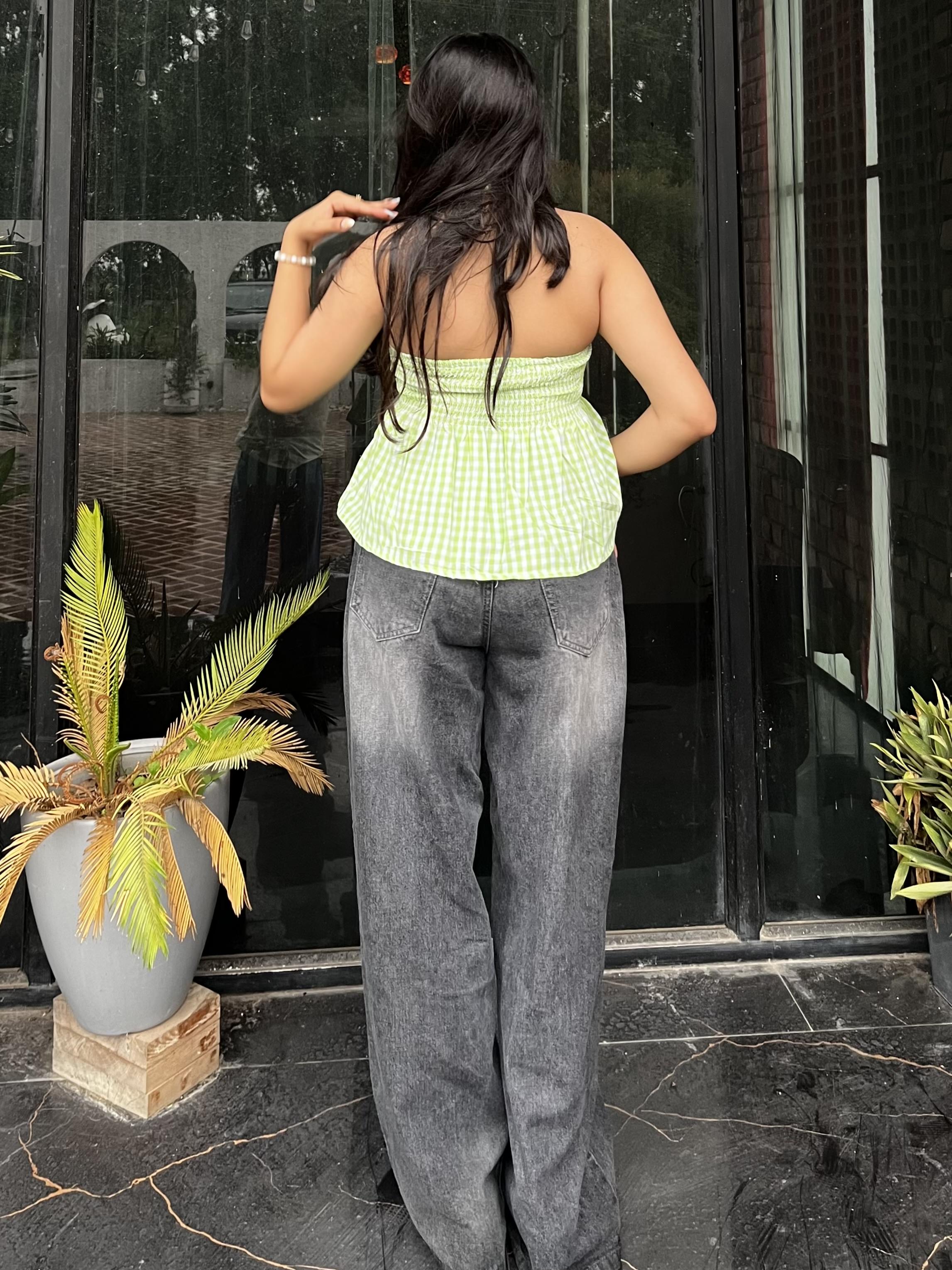 Green Halter Neck top
